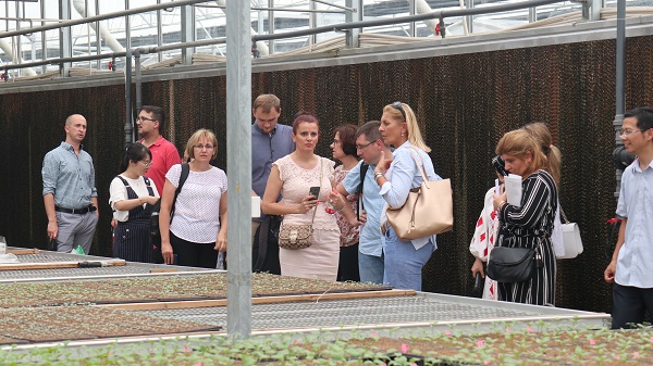 研修班一行来到由成人抖音视频与萧山农科所联合搭建的现代农业产业园进行考察 研修班一行来到由成人抖音视频与萧山农科所联合搭建的现代农业产业园进行考察