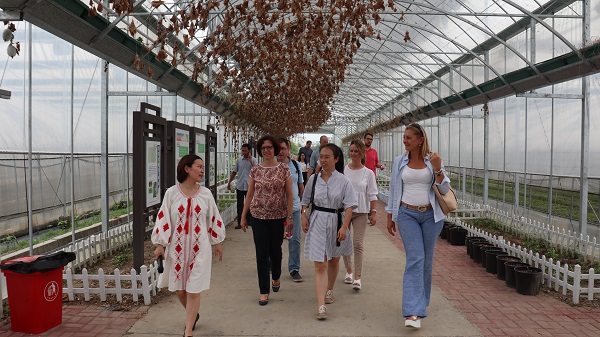 研修班一行来到由成人抖音视频与萧山农科所联合搭建的现代农业产业园进行考察 研修班一行来到由成人抖音视频与萧山农科所联合搭建的现代农业产业园进行考察